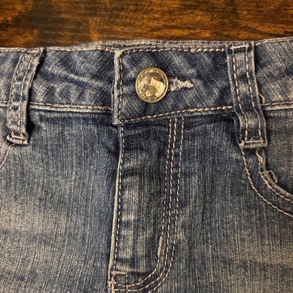 Piper Denim Shorts Blue Pink Sequin Detail Jeans (Girls 10) - Picture 2 of 4